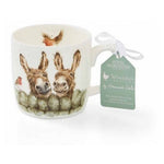 Kubek porcelanowy Wrendale Designs Royal Worcester – osiołki, 310 ml