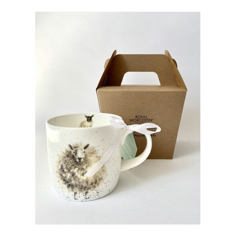 Kubek porcelanowy Wrendale Designs Royal Worcester – owieczki, 310 ml – zdjęcie 6