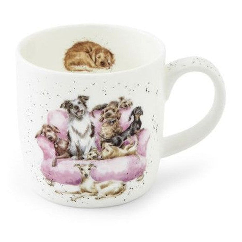 Kubek porcelanowy Wrendale Designs Royal Worcester – pieski, 310 ml