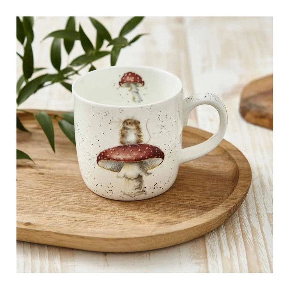 Kubek porcelanowy Wrendale Designs Royal Worcester – polne myszy i muchomory, 310 ml – zdjęcie 4
