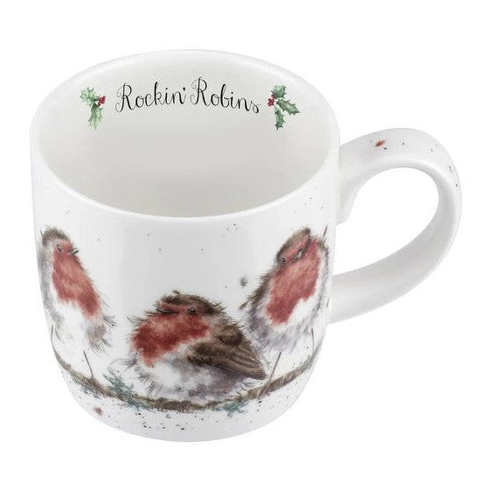 Kubek porcelanowy Wrendale Designs Royal Worcester – ptaszki rudziki, 310 ml – zdjęcie 6