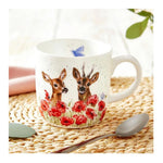 Kubek porcelanowy Wrendale Designs Royal Worcester – sarenka i jelonek, 310 ml – zdjęcie 2