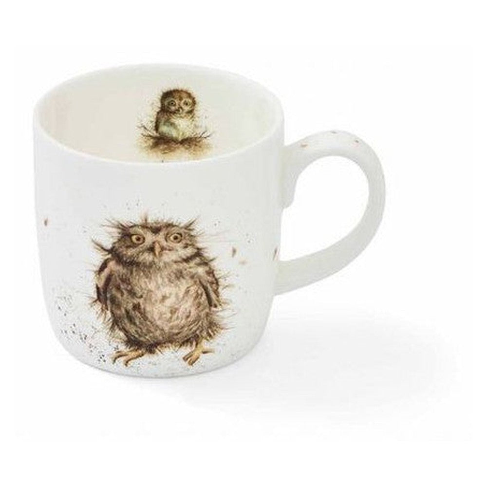 Kubek porcelanowy Wrendale Designs Royal Worcester – sowa, 310 ml
