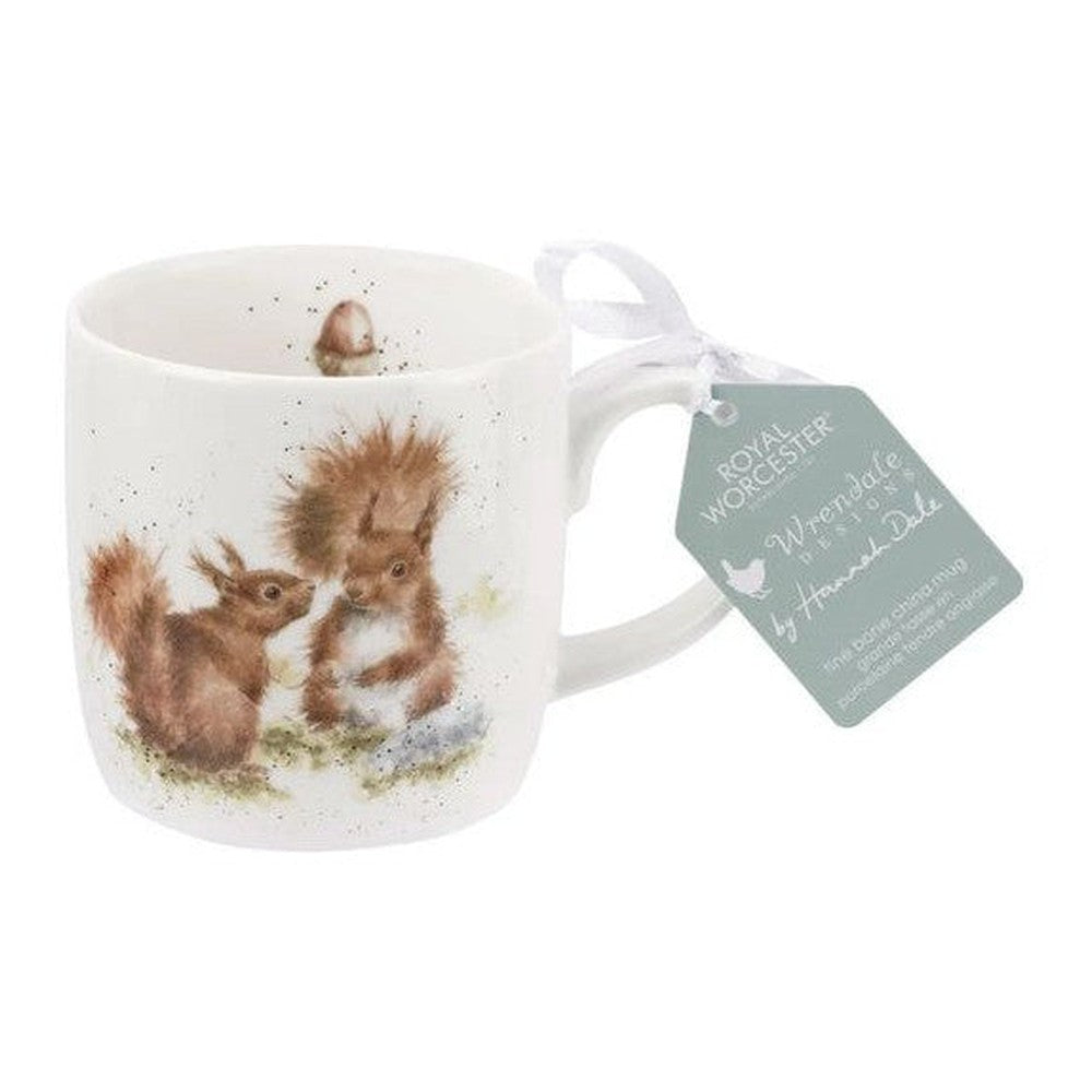 Kubek porcelanowy Wrendale Designs Royal Worcester – wiewiórki, 310 ml