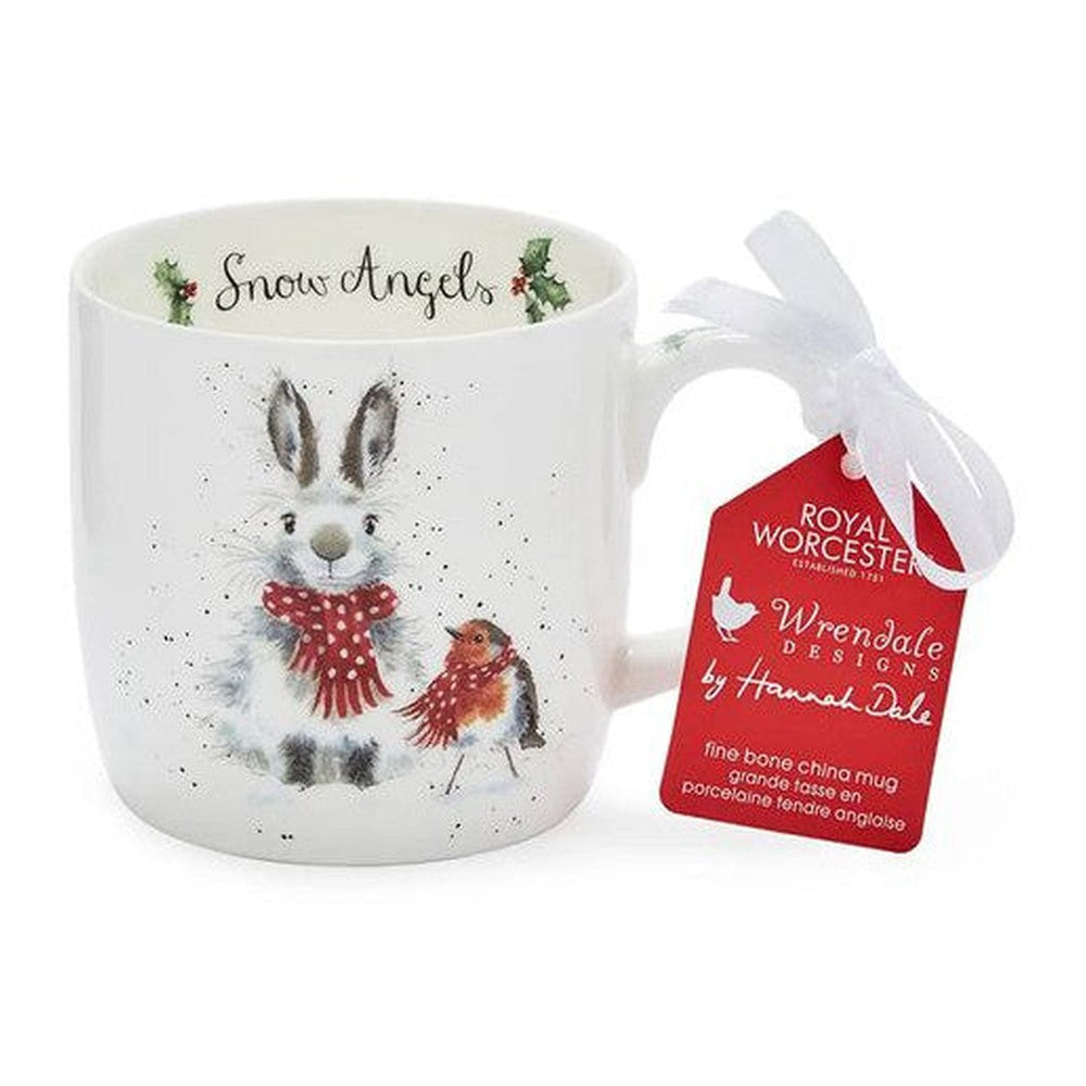 Kubek porcelanowy Wrendale Designs Royal Worcester – zajączek i rudzik, 310 ml – zdjęcie 2