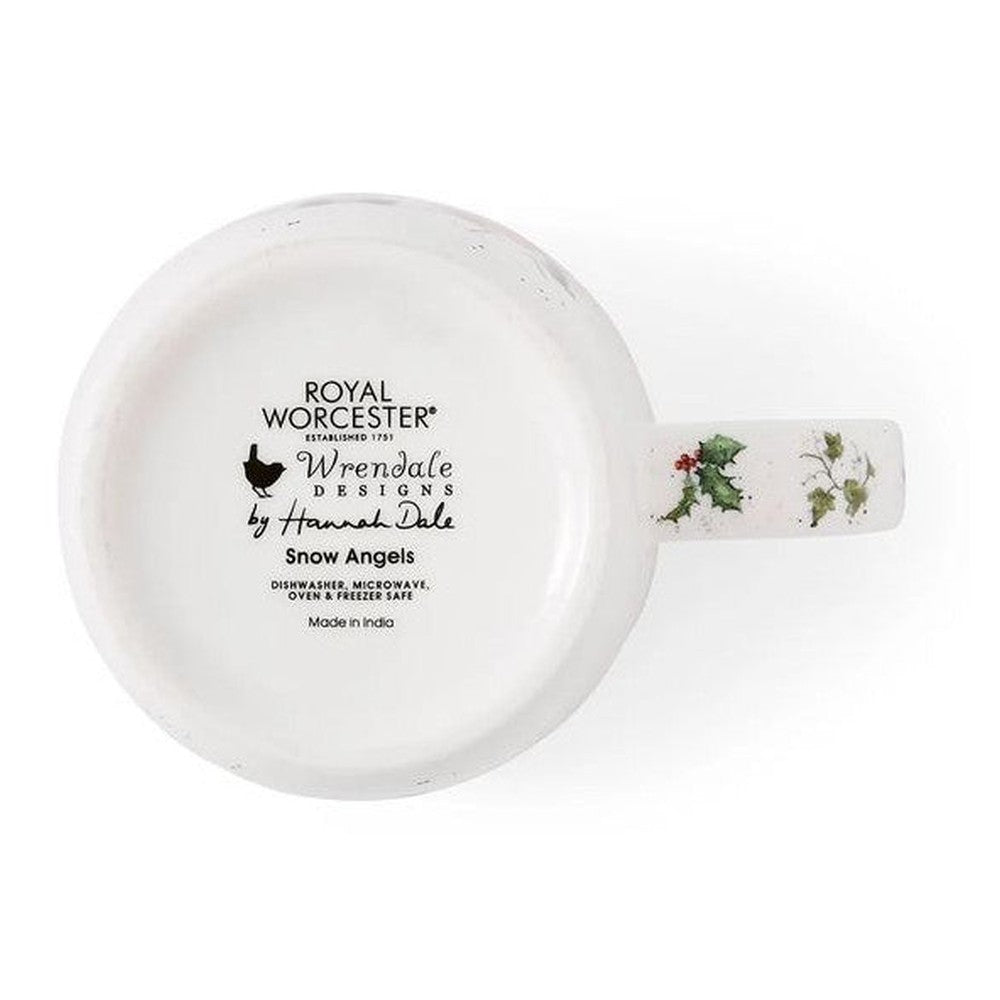 Kubek porcelanowy Wrendale Designs Royal Worcester – zajączek i rudzik, 310 ml – zdjęcie 3