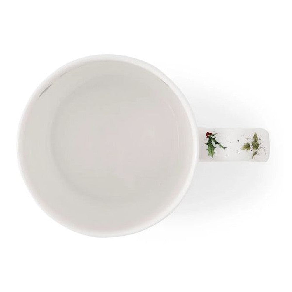 Kubek porcelanowy Wrendale Designs Royal Worcester – zajączek i rudzik, 310 ml – zdjęcie 4