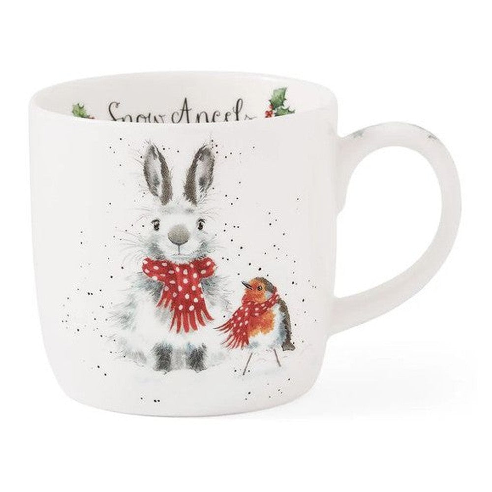 Kubek porcelanowy Wrendale Designs Royal Worcester – zajączek i rudzik, 310 ml – zdjęcie 5