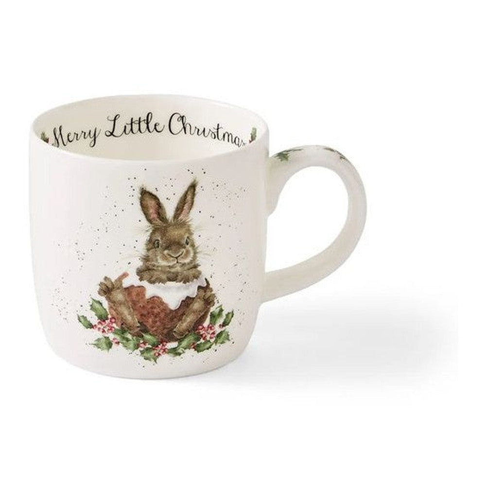 Kubek porcelanowy Wrendale Designs Royal Worcester – zajączek w puddingu, 310 ml