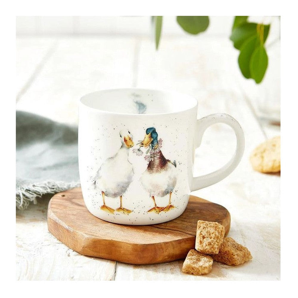 Kubek porcelanowy Wrendale Designs Royal Worcester – zakochane kaczki, 310 ml – zdjęcie 4