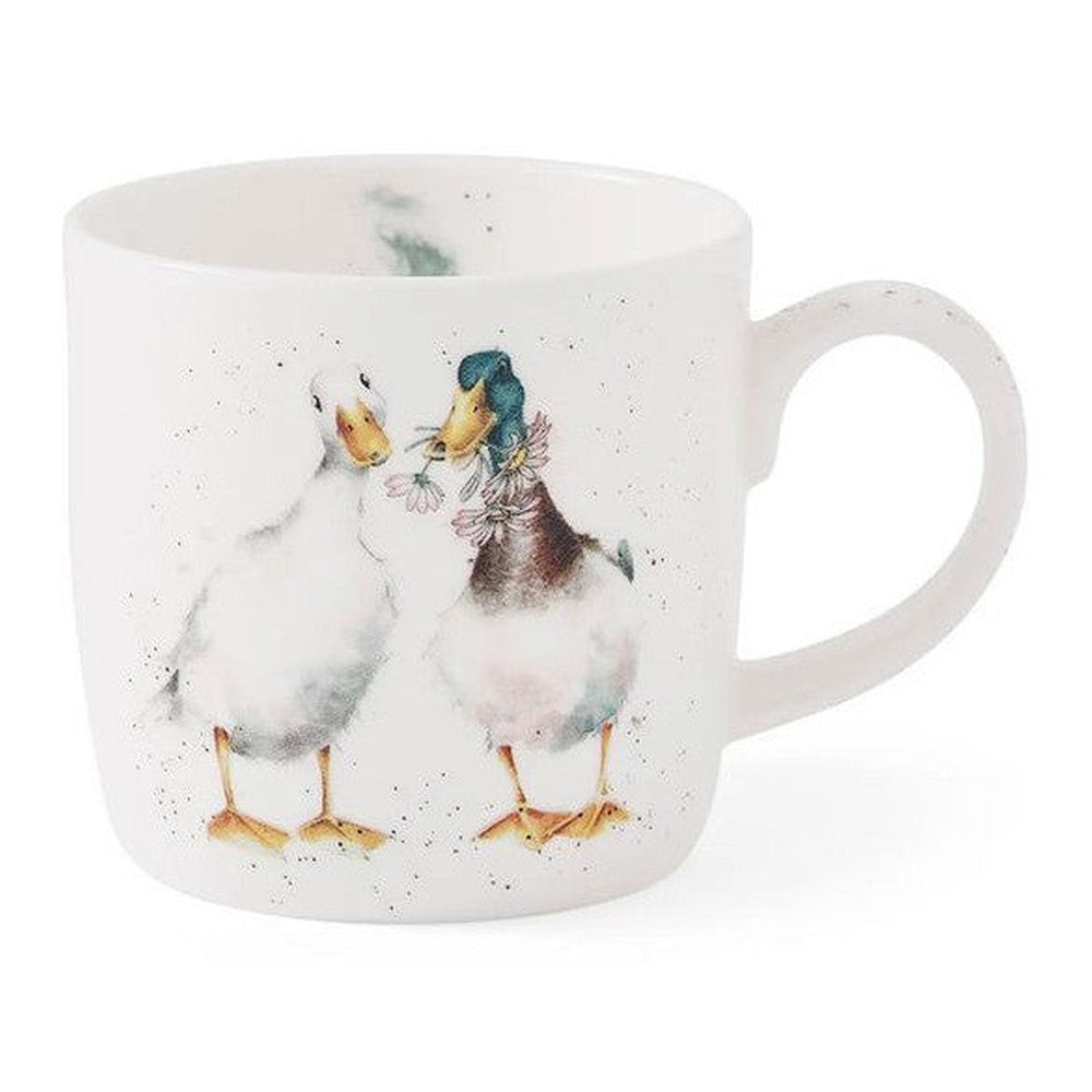 Kubek porcelanowy Wrendale Designs Royal Worcester – zakochane kaczki, 310 ml