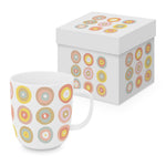 Kubek porcelanowy Wzory PPD – kolorowe bąbelki, 400 ml