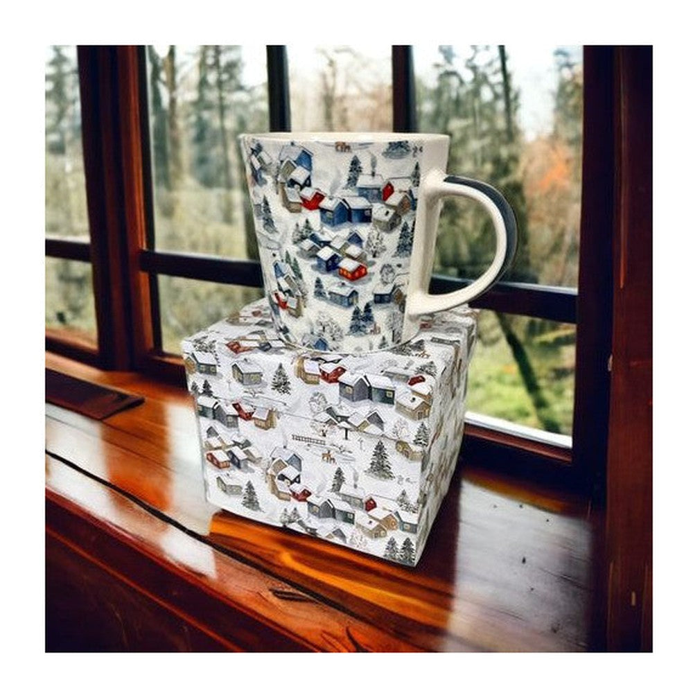 Kubek porcelanowy „Zimowe Miasteczko” PPD – wielokolorowy 350 ml – zdjęcie 3