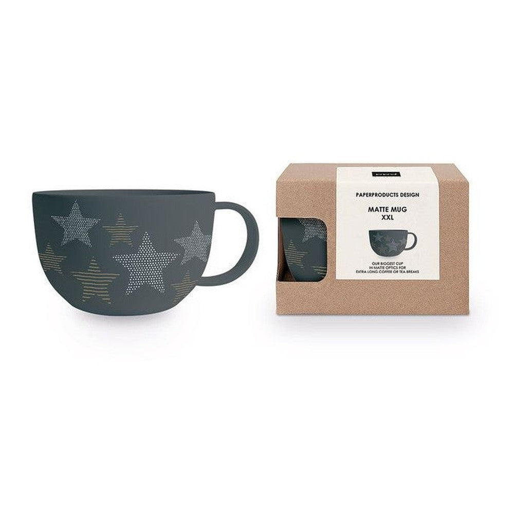 Kubek porcelanowy „Złote i Srebrne Gwiazdy” PPD – duży 550 ml