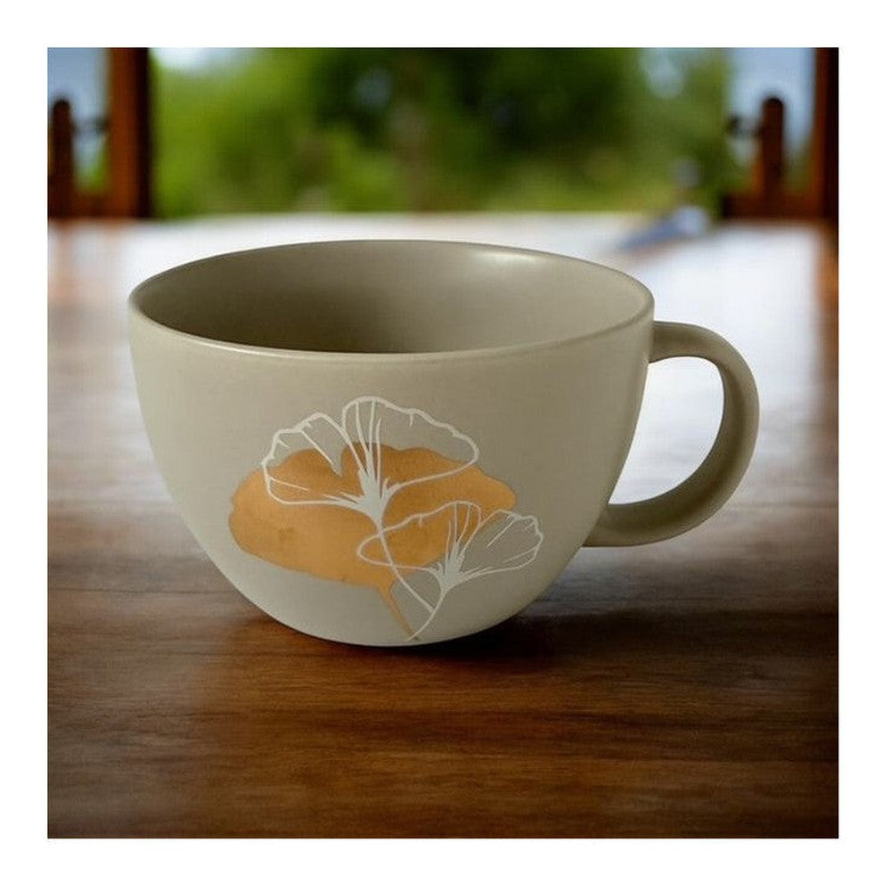 Kubek porcelanowy Złoty Liść PPD – wielokolorowy, 550 ml – zdjęcie 3