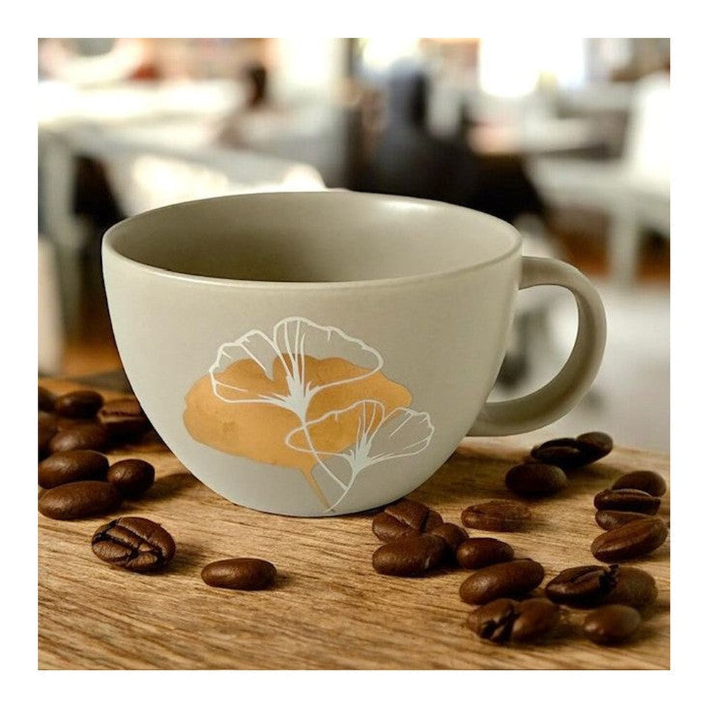 Kubek porcelanowy Złoty Liść PPD – wielokolorowy, 550 ml – zdjęcie 4