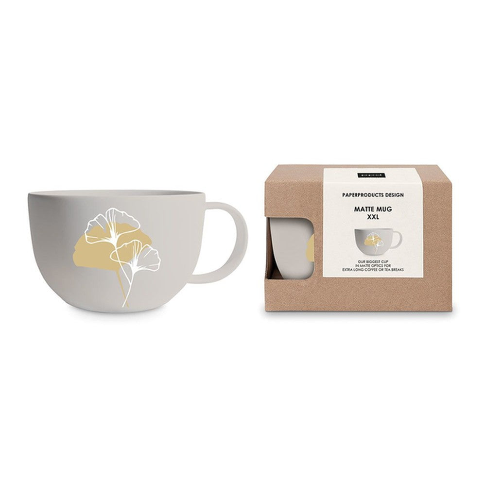 Kubek porcelanowy Złoty Liść PPD – wielokolorowy, 550 ml