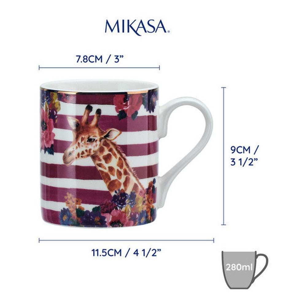 Kubek porcelanowy Żyrafa Wild at Heart Mikasa – 280 ml – zdjęcie 7