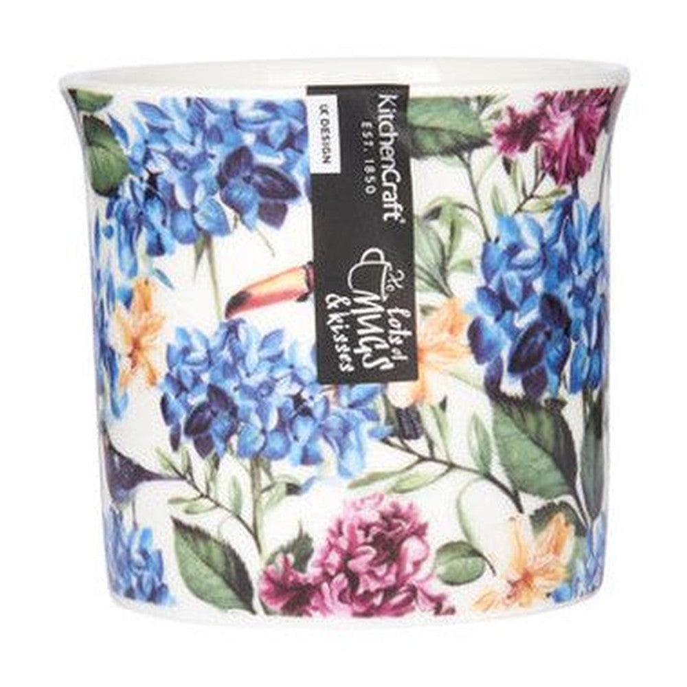 Kubek ryflowany Kwiaty Kitchen Craft – wielokolorowy 300 ml – zdjęcie 2