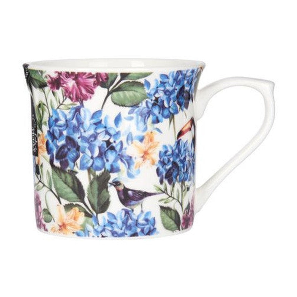 Kubek ryflowany Kwiaty Kitchen Craft – wielokolorowy 300 ml