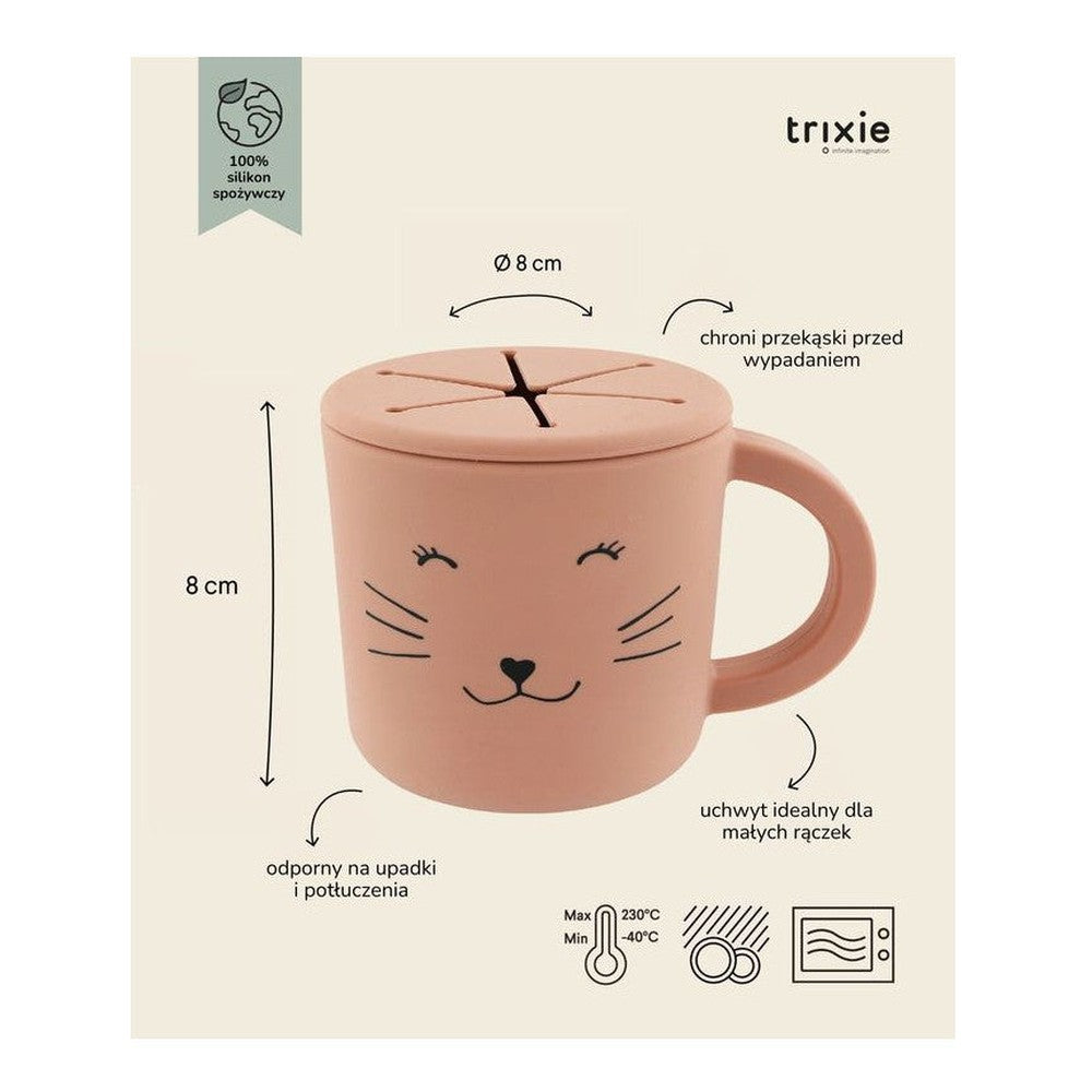 Kubek silikonowy na przekąski Kot Trixie – 11 × 8 × 8 cm – zdjęcie 2