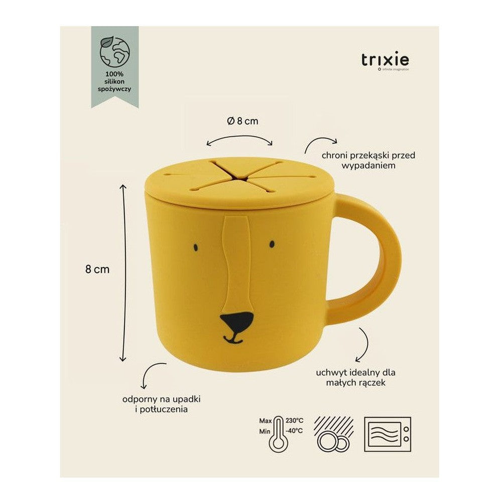 Kubek silikonowy na przekąski Lew Trixie – 11 × 8 × 8 cm – zdjęcie 2