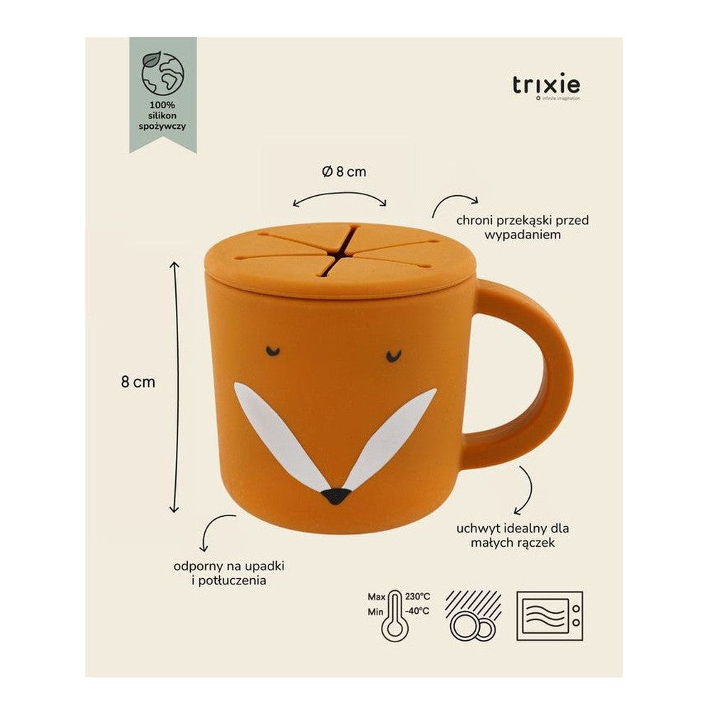 Kubek silikonowy na przekąski Lis Trixie – 11 × 8 × 8 cm – zdjęcie 2