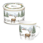 Kubek z pokrywką i filtrem White Forest Easy Life – Jeleń, 350 ml