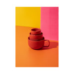 Kubki do kawy wstawiane jeden w drugi La Cafetière – czerwone, 3 szt. – zdjęcie 6