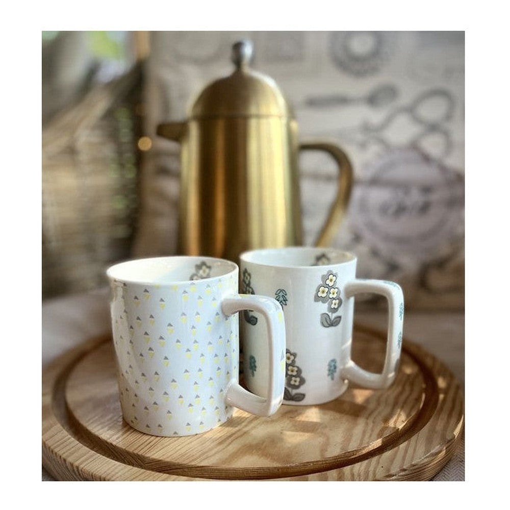 Kubki kamionkowe Katie Alice Pretty Kitchen Craft – białe 350 ml, zestaw 4 szt. – zdjęcie 3