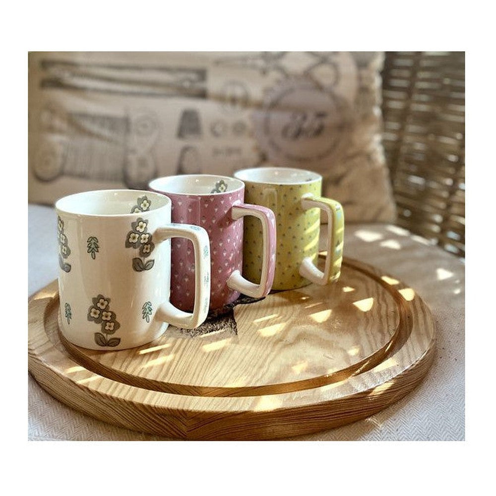 Kubki kamionkowe Katie Alice Pretty Kitchen Craft – białe 350 ml, zestaw 4 szt. – zdjęcie 4