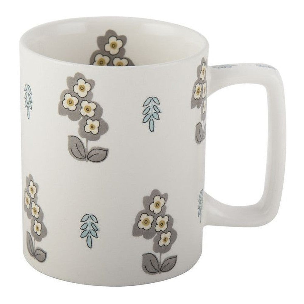 Kubki kamionkowe Katie Alice Pretty Kitchen Craft – białe 350 ml, zestaw 4 szt.