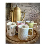 Kubki kamionkowe Katie Alice Pretty Kitchen Craft – jasnoszare 350 ml, zestaw 4 szt. – zdjęcie 2