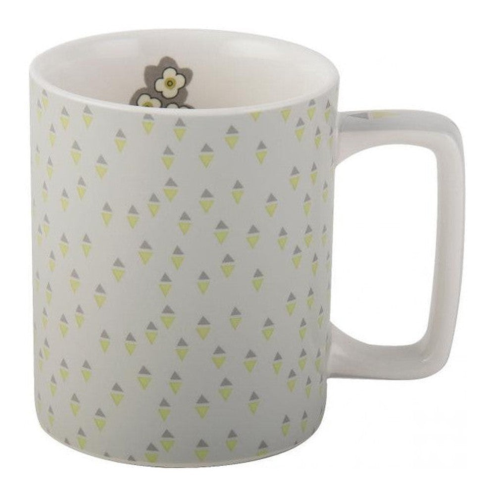 Kubki kamionkowe Katie Alice Pretty Kitchen Craft – jasnoszare 350 ml, zestaw 4 szt.