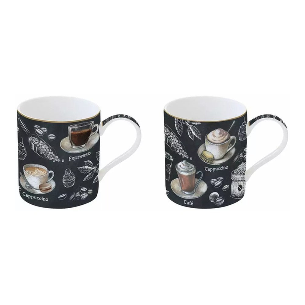 Kubki porcelanowe Barista Easy Life – 2 szt., 350 ml