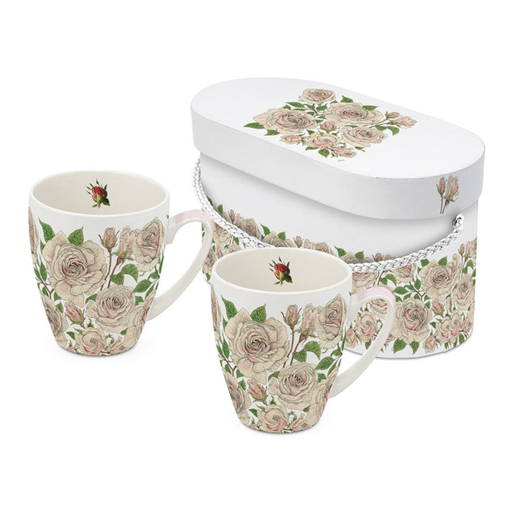 Kubki porcelanowe Róże PPD – 2 szt., 350 ml
