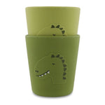 Kubki silikonowe Dinozaur Trixie – 2 szt., 7,5 × 8 cm