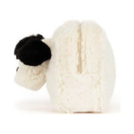 Saszetka Jellycat – Łaciaty Piesek 19 cm, widok z boku