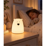 Lampka nocna Miś Mały Rabbit & Friends – biała – zdjęcie 2