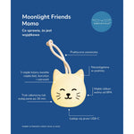 Lampka nocna do zawieszania Moonlight Friends Rabbit & Friends – Kot MOMO – zdjęcie 3