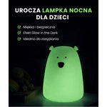 Lampka nocna Miś Duży z pilotem Rabbit & Friends – świecąca w ciemności – zdjęcie 3