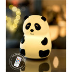 Lampka nocna Panda z pilotem Rabbit & Friends – biała – zdjęcie 4