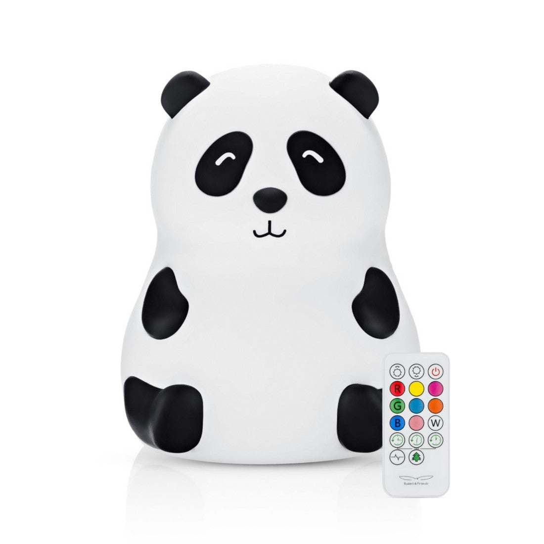 Lampka nocna Panda z pilotem Rabbit & Friends – biała