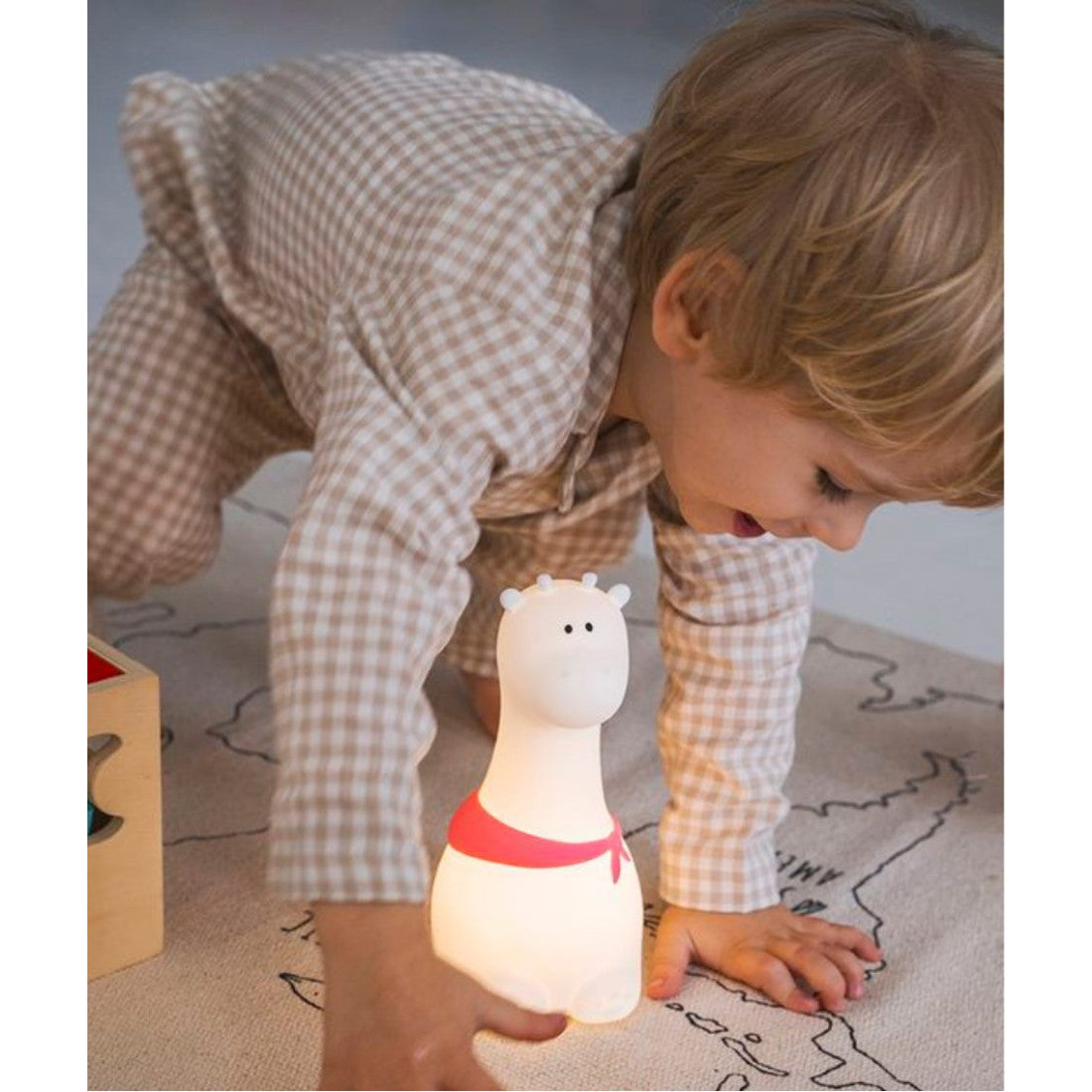 Lampka nocna Żyrafa Rabbit & Friends – biała – zdjęcie 2