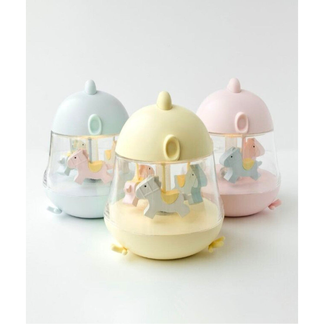 Lampka nocna Kurczaczek z pozytywką Rabbit & Friends – niebieska – zdjęcie 3