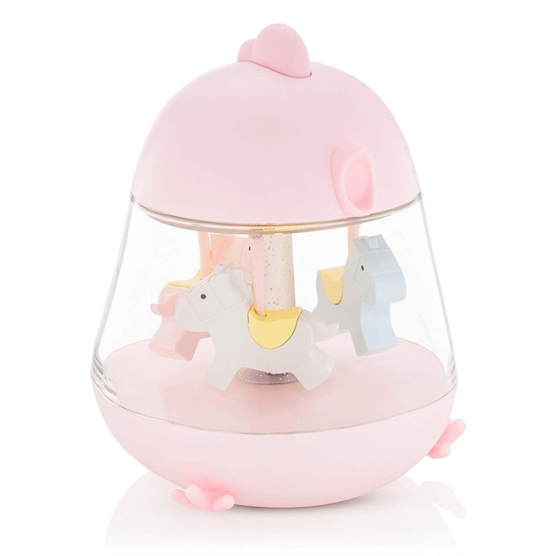 Lampka nocna Kurczaczek z pozytywką Rabbit & Friends – różowa