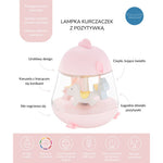 Lampka nocna Kurczaczek z pozytywką Rabbit & Friends – różowa – zdjęcie 7