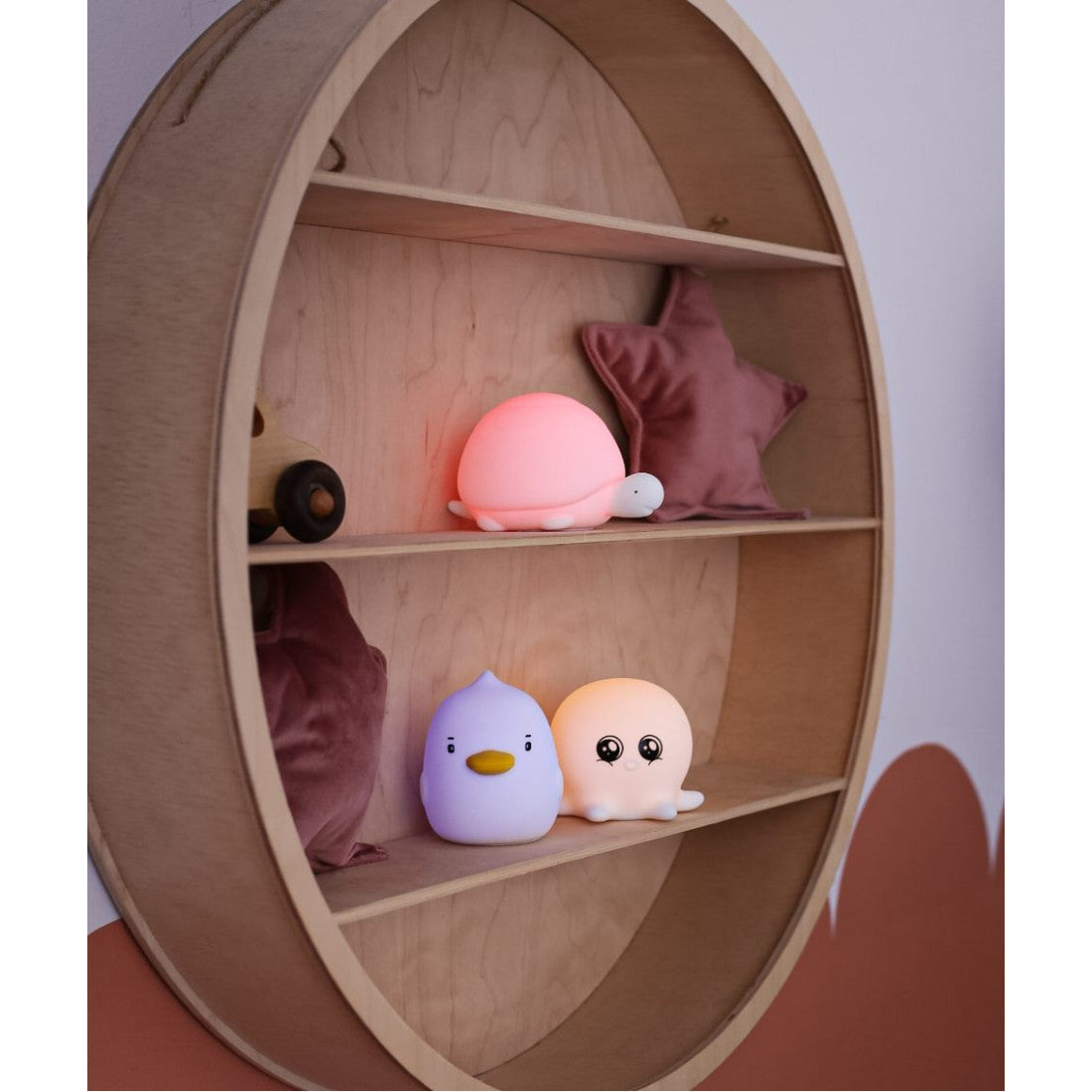 Lampki silikonowe Mini Wodne Rabbit & Friends – białe, zestaw 3 szt. – zdjęcie 2
