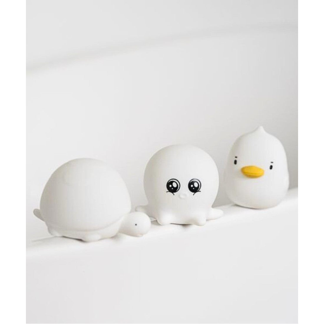 Lampki silikonowe Mini Wodne Rabbit & Friends – białe, zestaw 3 szt. – zdjęcie 3