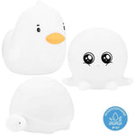 Lampki silikonowe Mini Wodne Rabbit & Friends – białe, zestaw 3 szt.